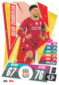 Alex Oxlade-Chamberlain Liverpool 2020/21 Topps Match Attax CL #LIV14